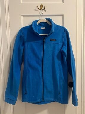 Columbia Youth Size XL Blue Full-Zip Fleece Jacket